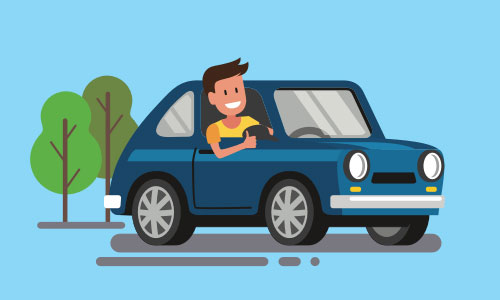 Какие авто числятся на человеке?