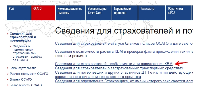 Справочник осаго рса. Сведения ОСАГО. База РСА.