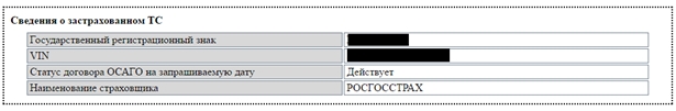 Базовая информация о ТС